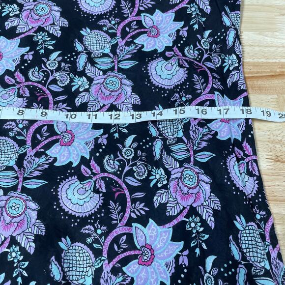 Mille NWT Klara Midi Dress Tropical Night Size XL Ruffle Sleeve Pleated Hem - Picture 9 of 11